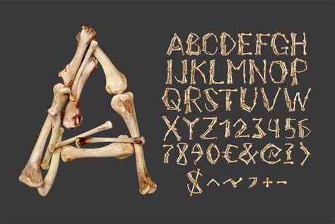 Bones Font - OpenType Typeface | Handmadefont.com