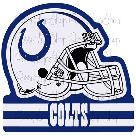 Colts Helmet Indianapolis Colts Logo Indianapolis Colts | Etsy