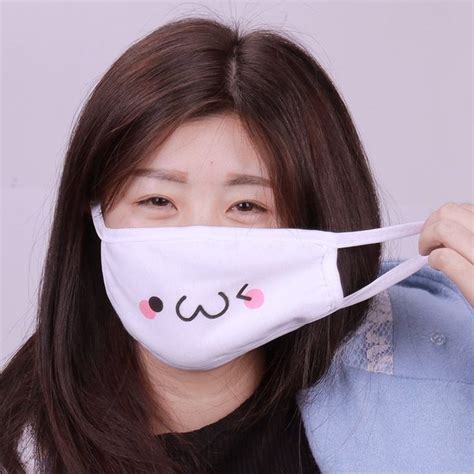 Kawaii Anime Cartoon Mouth Mask (Buy one and get another for free ...