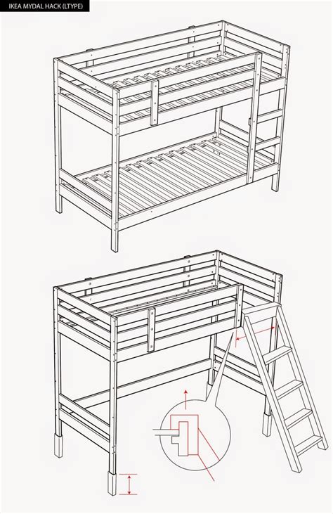 IKEA HACK | Ikea loft bed hack, Ikea bunk bed hack, Ikea loft bed