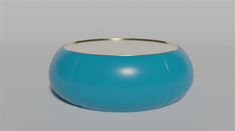 Minimalist Round Coffee Table 3D model | CGTrader