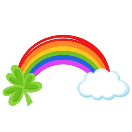 St. Patrick Rainbow svg cut file scrapbook cut file cute clipart files for silhouette cricut ...