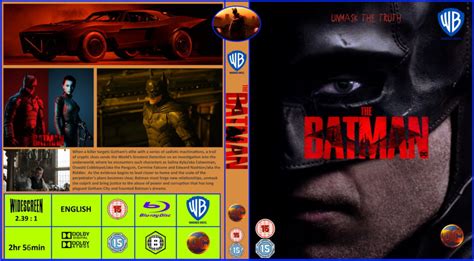 The Batman (2022) Custom RB Bluray Sleeve, Label, Inserts - DVDcover.Com