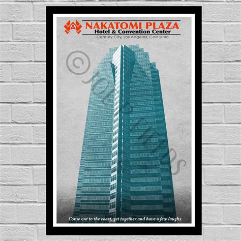 Die Hard Nakatomi Plaza Original Art Print | Etsy