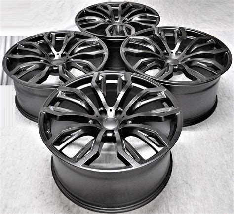 Buy 22" Inch Staggered Black Wheels Rims (Full Set of 4) fit BMW X5 X5M ...