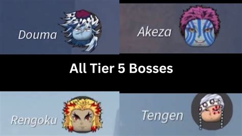 Project Slayers: All Tier 5 Bosses - YouTube