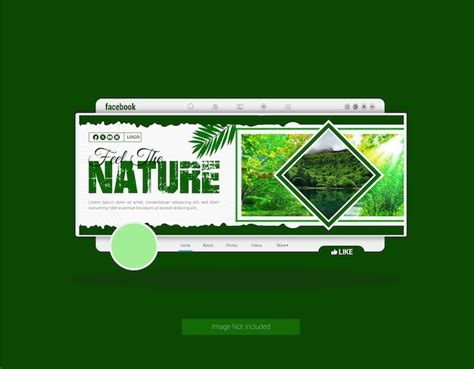 Premium Vector | Nature Facebook Cover Design Template