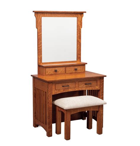 36 inch Mission Dressing Table - Ohio Hardwood Furniture