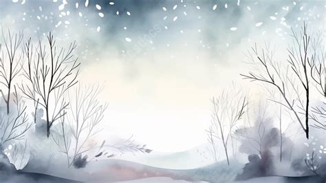 Illustration Of Snowy Scenery In Winter Powerpoint Background For Free ...