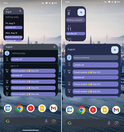 Google Calendar gains redesigned Material You widgets for home screen - RPRNA