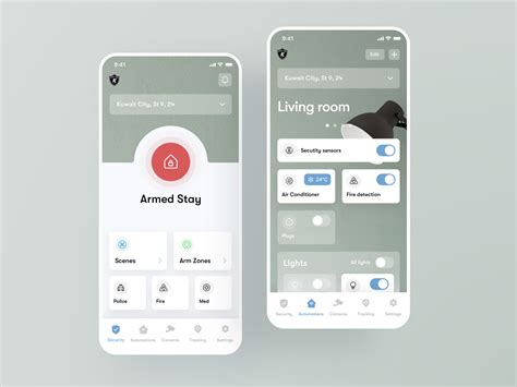 Smart Home & Security App #1 by Konstantin Zhuck on Dribbble