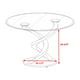 Furniture of America Jacreme Glass Top Round Dining Table, Clear - Walmart.com