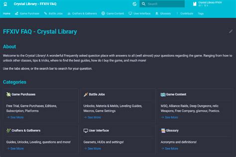 The Crystal Library FFXIV FAQ - Robin Naite