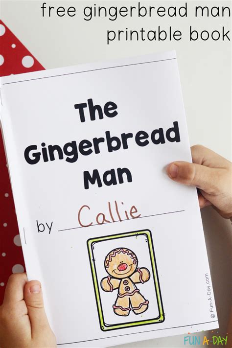 Gingerbread Man Printable Book for Preschoolers - Fun-A-Day!