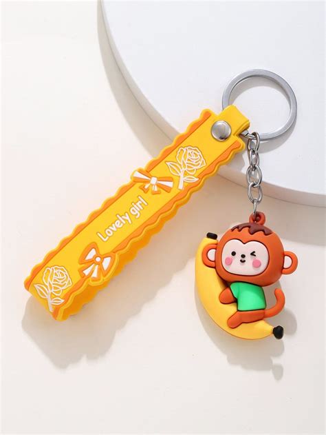 Monkey Charm Keychain | Keychain, Charmed, Keyrings