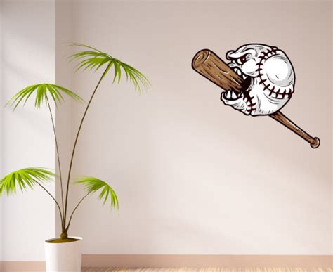 Baseball Vinyl Wall Decal BaseballUScolor012 - Contemporary - Wall ...