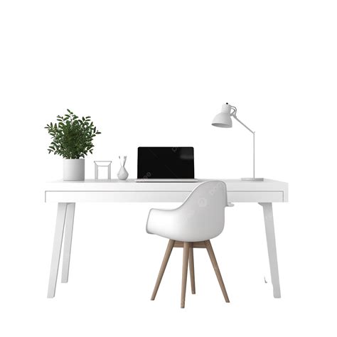 Minimalist Workspace On White Study Table Generative With Ai, Study ...