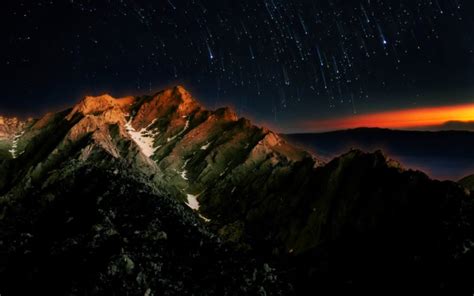 mountains, Stars Wallpapers HD / Desktop and Mobile Backgrounds