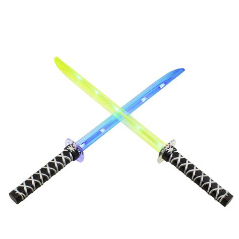 Multi-Color Deluxe Ninja Light-Up Samurai Sword LED Flashing Stick Sound Kids | eBay