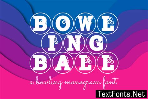 Bowling Ball Font