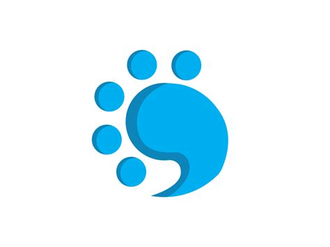 Blue paw Logo Icon 12996780 PNG