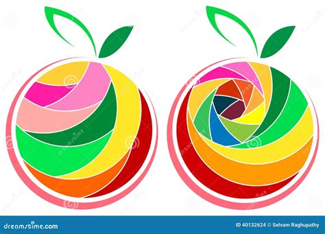 Fruit Logo Set Stock Vector - Image: 40132624