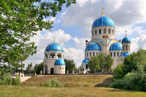 Holy Trinity Cathedral Framed by Trees Stock Image - Image of architecture, crossshaped: 83968649