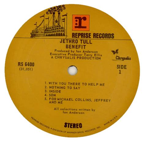 Jethro Tull Benefit US vinyl LP album (LP record) (444826)