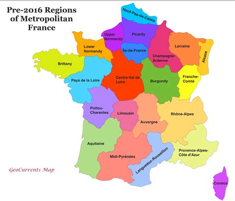 Customizable Maps of France, and the New French Regions | GeoCurrents