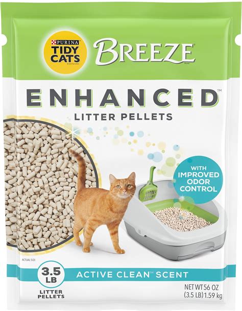 TIDY CATS Breeze Cat Litter Enhanced Pellets Refill, 3.5-lb bag - Chewy.com