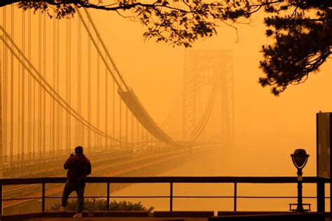 Hazardous smoke from Canadian wildfires halts flights out of New York