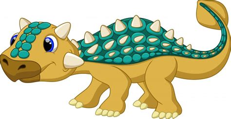 Cute Ankylosaurus Cartoon Wall Decal – WallMonkeys.com