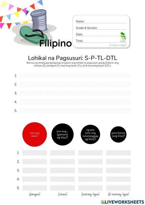 Lohikal na Pagsusuri: Simuno, Panaguri, Tuwirang Layon at