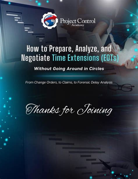 Template: Webinar Thank You Page - Project Control Academy