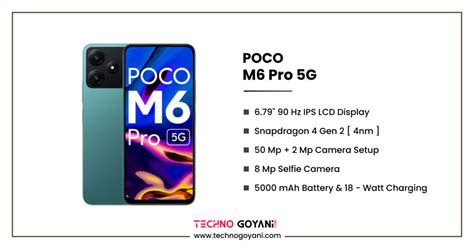 POCO M6 Pro 5G Price, Full Specifications & Release Date - Techno Goyani