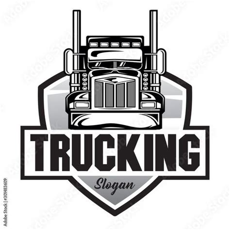 Truck Company Emblem logo, Truck Company Logo