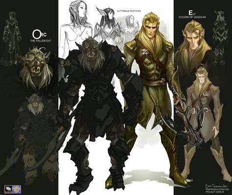 ArtStation - The Orc and the Elf - Character style pre-production