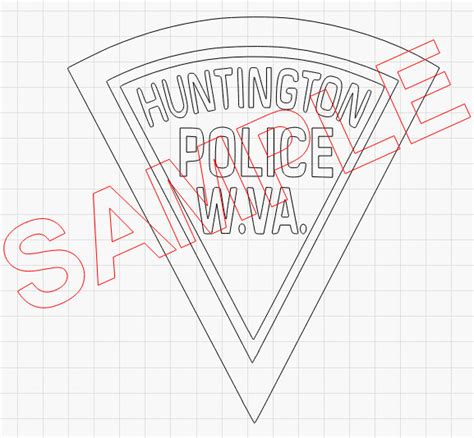 Huntington Police Department Logo Chevron WV West Virginia SVG - Etsy