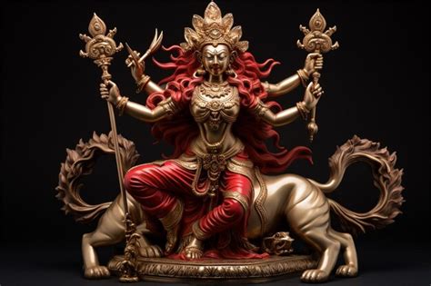 Premium AI Image | Durga Devi Goddess