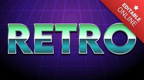 80's Retro Neon Text Effect Online | Font Generator