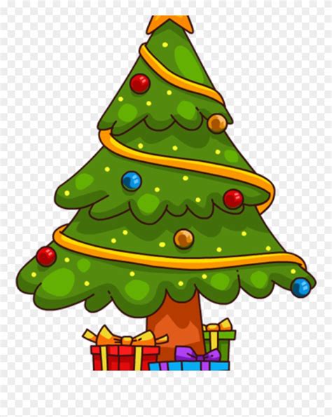 Clip Art Christmas Tree You Can Use This Cute Cartoon - Cute Christmas Trees Drawing - Png ...