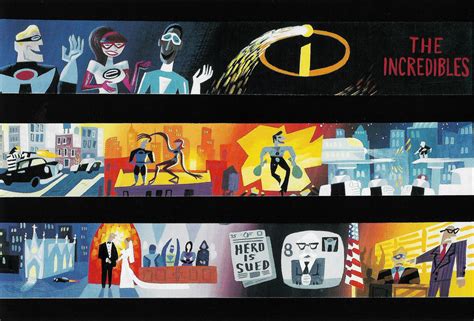 Concept art for The Incredibles (2004) | American postcard b… | Flickr