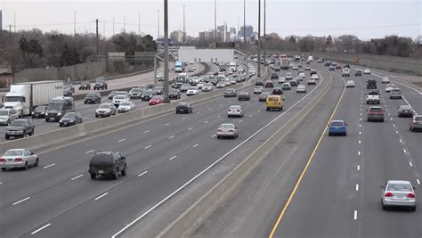 TORONTO,CANADA-APRIL3,2014: King's Highway 401. The Segment Of Highway ...