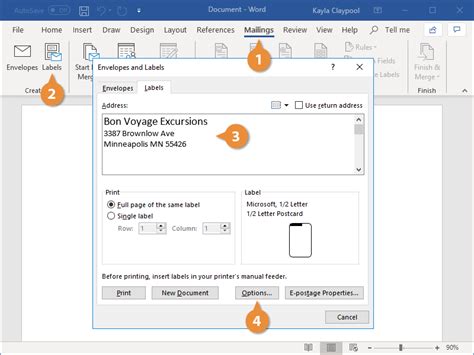 How To Create 21 Labels In Word / Microsoft Excel Create And Print Mailing Labels For An Address ...