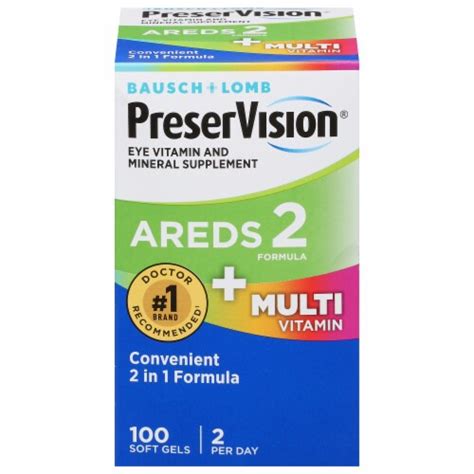 PreserVision® Areds 2 + Multi Vitamin Eye Vitamin & Mineral Supplement ...