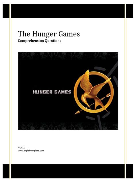 Understanding The Hunger Games: Comprehension Questions for All 27 ...