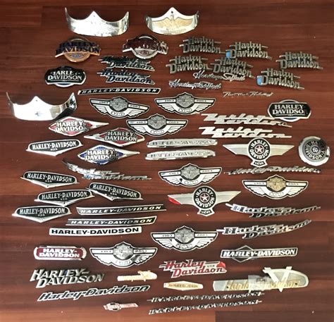 Tank emblems badges all different years and models - Harley Davidson Forums