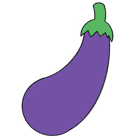 Eggplant Drawing Outline