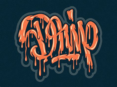 Drip -lettering | Lettering design, Lettering, Graffiti lettering