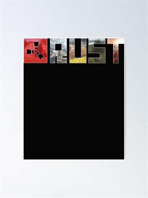 "Rust Game Logo" Poster for Sale by JanetJeffer | Redbubble